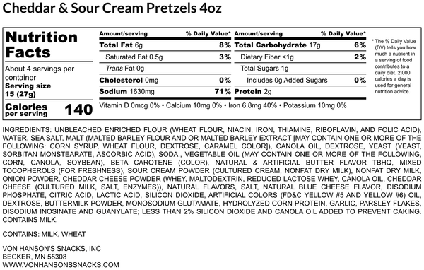 🆕 Cheddar & Sour Cream Pretzels