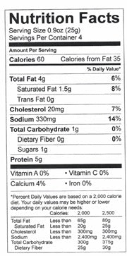 Snack Sticks - Cheddar Cheese